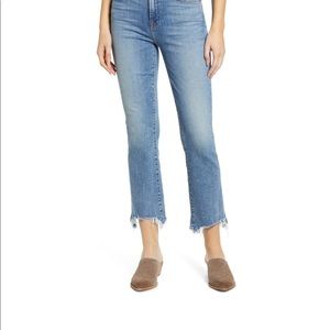 High Waist Slim Kick Jeans